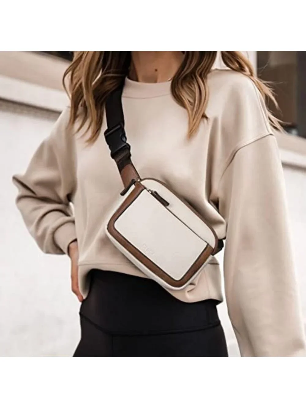 Stylish Vegan Leather Fanny Pack for Women - Adjustable Crossbody Belt Bag, Mini